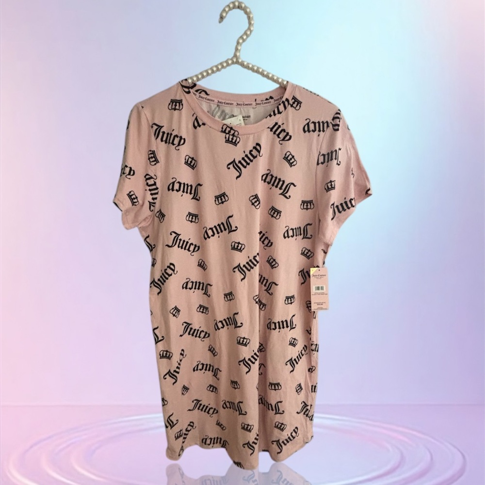 👑 Juicy Couture Lt. Pink Monogrammed Nightgown Women’s Size Large 👑